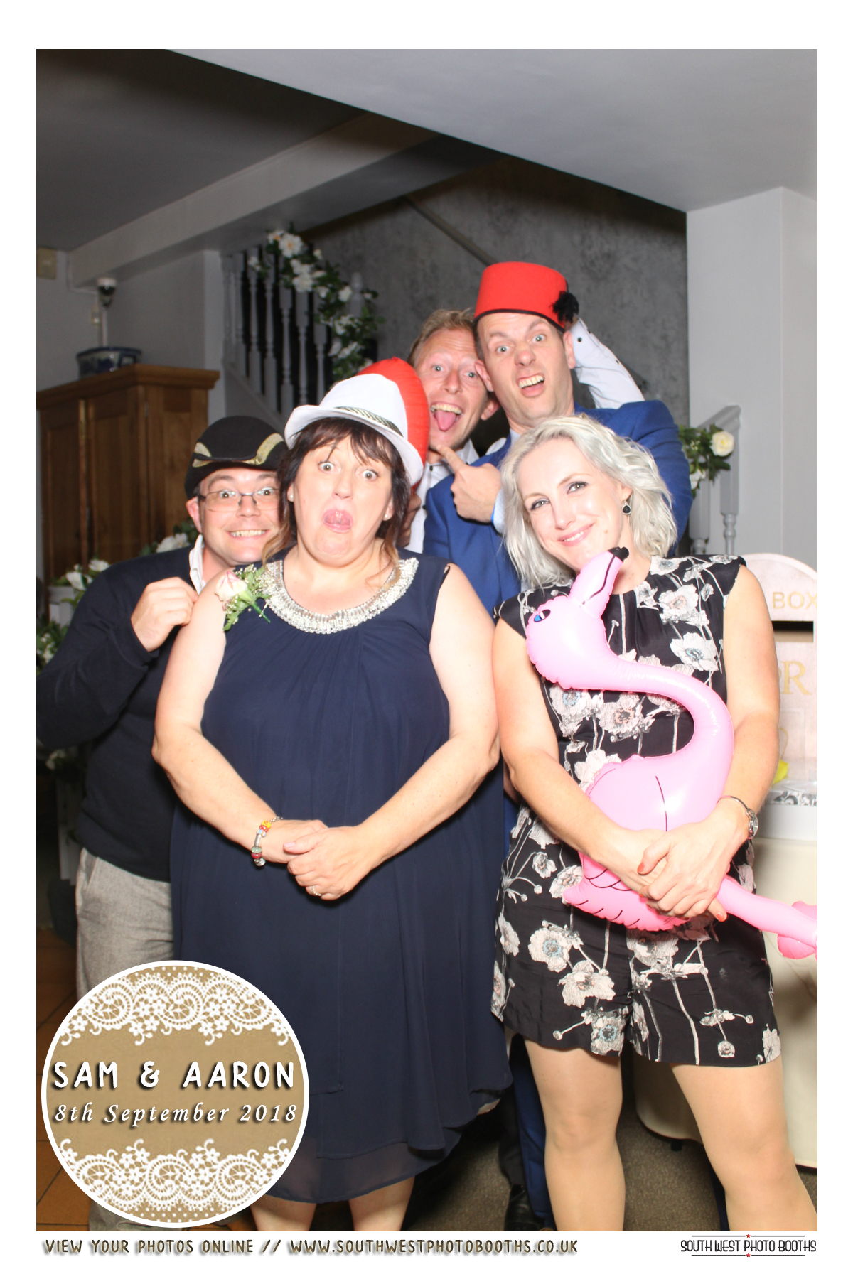 Sam and Aaron | View more photos from the event at gallery.southwestphotobooths.co.uk/u/SWPB/Sam-and-Aaron